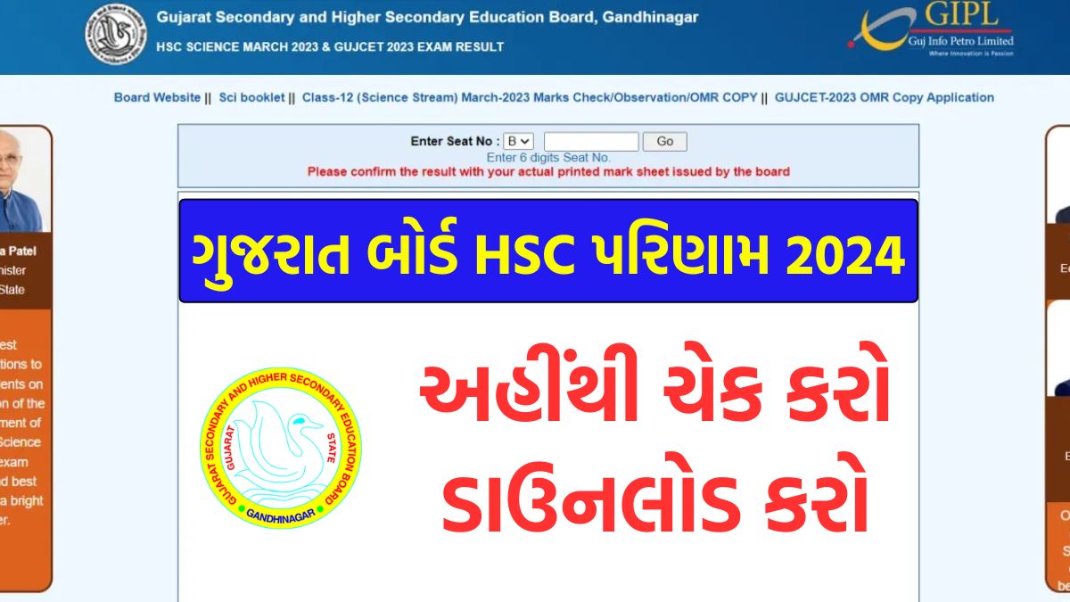 Gujarat Board Result 2024